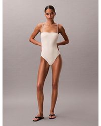 Calvin Klein - Bandeau Badpak - Lyst