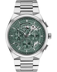 Calvin Klein - Skeleton Dial Chronograph Bracelet Watch - Lyst