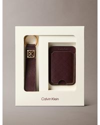 Calvin Klein - Monogram Logo Key Fob And Card Holder - Lyst