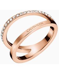 Calvin Klein Anillo - Outline - Rosa