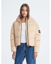 Calvin Klein - Boxy Hooded Puffer Jacket - Lyst