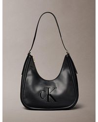 Calvin Klein - Soft Touch Crescent Logo Hobo Bag - Lyst