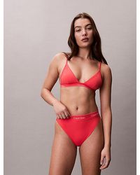 Calvin Klein - Triangle Bikini Top Ck Icon - Lyst