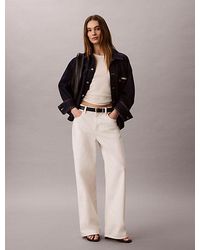 Calvin Klein - Jeans Belted Denim Jacket - Lyst