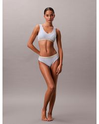 Calvin Klein - Lightly Lined Triangle Bralette - Lyst