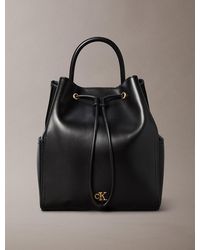 Calvin Klein - Monogram Drawstring Backpack - Lyst