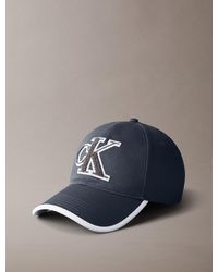Calvin Klein - Berretto Da Baseball Con Monogramma Testurizzato - Lyst