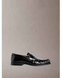 Calvin Klein - Theo Leather Pleated Penny Loafers - Lyst