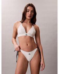 Calvin Klein - Halter Triangle Bikini Top - Lyst