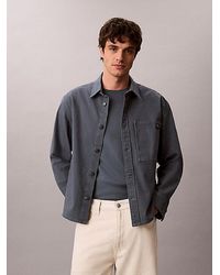 Calvin Klein - Jeans Cotton Canvas Shirt Jacket - Lyst