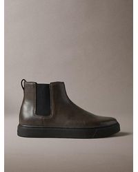 Calvin Klein - Leather Hybrid Cupsole Chelsea Boots - Lyst