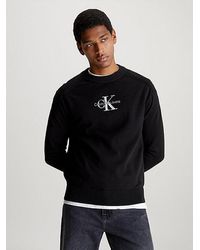 Calvin Klein - Jersey de algodón con monograma - Lyst