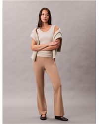 Calvin Klein - Ponte Slim Flared Pants - Lyst