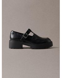 Calvin Klein - Ck Bold Leather Mary Jane Loafers - Lyst