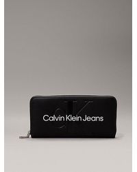 Calvin Klein - Rfid-portemonnee Met Rits Rondom - Lyst