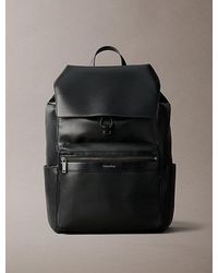 Calvin Klein - Effen Rugzak Met Rits En Klep - Lyst