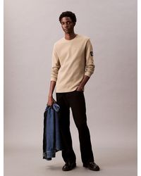 Calvin Klein - Slim Long Sleeve Waffle T-Shirt - Lyst