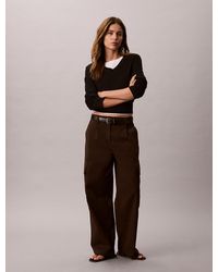 Calvin Klein - Cotton Stretch Cargo Pants - Lyst
