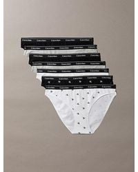Calvin Klein - 7 Pack Bikini Briefs Icon Logo - Lyst
