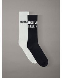 Calvin Klein - Jeans 2 Pack Logo Band Crew Socks - Lyst