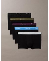 Calvin Klein - 5 Pack Relaxed Trunks Icon Cotton Stretch - Lyst