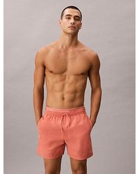 Calvin Klein - Medium Drawstring Swim Shorts Ck Essentials - Lyst
