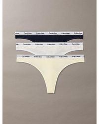 Calvin Klein - 3-Pack Laag Uitgesneden Strings - Lyst