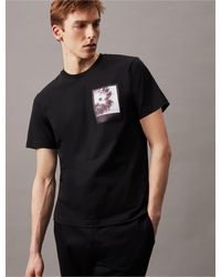 Calvin Klein - Framed Flower Graphic Classic Crewneck T-shirt - Lyst