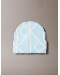 Calvin Klein - Warm Wool Blend Logo Beanie - Lyst