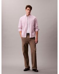 Calvin Klein - Stripe Classic Oxford Button-Down Shirt - Lyst