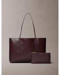 Calvin Klein - Sac Cabas Avec Pochette Entièrement Paré De Monogrammes - Lyst