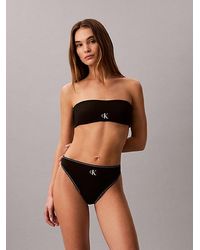 Calvin Klein - Bandeau Bikini Top Ck Monogram - Lyst