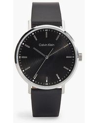 Calvin Klein - Modern Leather Strap Watch - Lyst