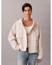 Calvin Klein - Relaxed Technisch Jack Met Capuchon - Lyst