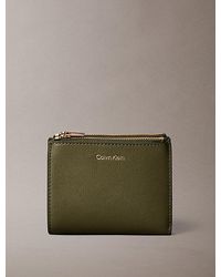 Calvin Klein - Foil Logo Double Zip Card Holder - Lyst