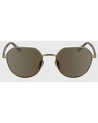 Calvin Klein - Round Sunglasses - Lyst