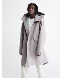 calvin klein hooded rain coat