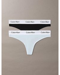 Calvin Klein - 2 Pack Thongs Icon Cotton Modal - Lyst