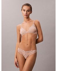 Calvin Klein - Triangle Bra Sensual Stretch Lace - Lyst
