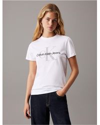 Calvin Klein - Calvin Klein Monogram Logo Tee - Lyst