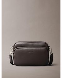 Calvin Klein - Logo Pebbled Crossbody Camera Bag - Lyst