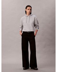 Calvin Klein - Sudadera de felpa de algodón con capucha y monograma - Lyst