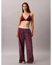 Calvin Klein - Pyjama Pants Cotton Poplin - Lyst