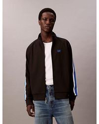 Calvin Klein - Stretch Keperstof Track Jacket - Lyst