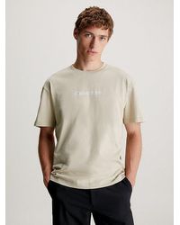Calvin Klein - Katoenen T-shirt Met Logo - Lyst