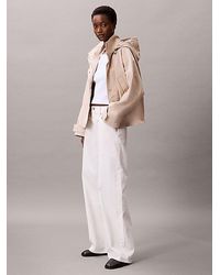 Calvin Klein - Lässige Jacke Aus Weichem Nylon Mit Kapuze - Lyst