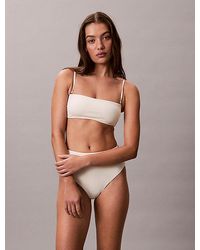 Calvin Klein - Bandeau Bikini Top Ck Essentials - Lyst