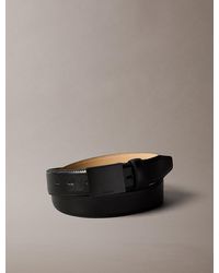 Calvin Klein - Cintura Con Fibbia E Piastrina - Lyst