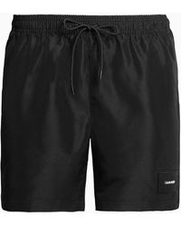 Calvin Klein Ba�ador de largo medio con cord�n - Core Solids - Negro