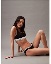 Calvin Klein - Icon Cotton Modal Unlined Bralette - Lyst